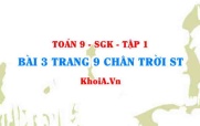 Bài 3 trang 9 Toán 9 Chân trời sáng tạo Tập 1